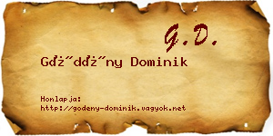 Gödény Dominik névjegykártya