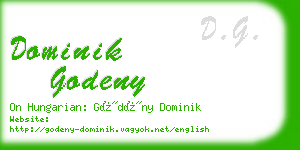 dominik godeny business card